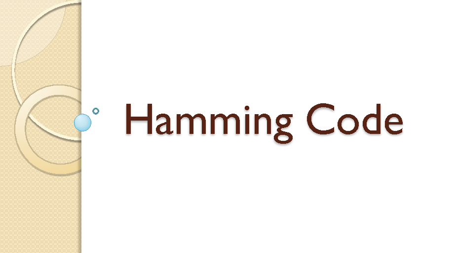 Hamming Code Program In C Language Download